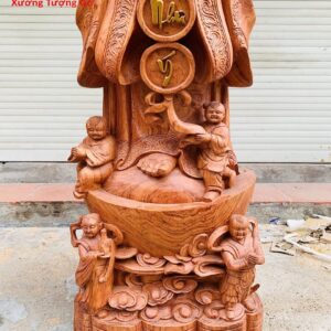 Di Lặc chúc phúc gỗ hương 1m3