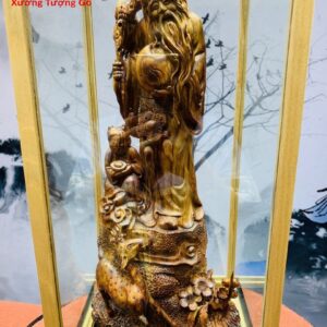 Tượng ông thọ gỗ sưa.