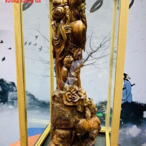 Tượng ông thọ gỗ sưa.
