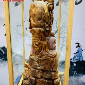 Tượng ông thọ gỗ sưa.