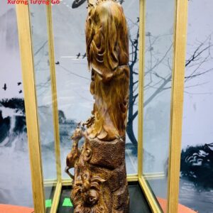 Tượng ông thọ gỗ sưa.