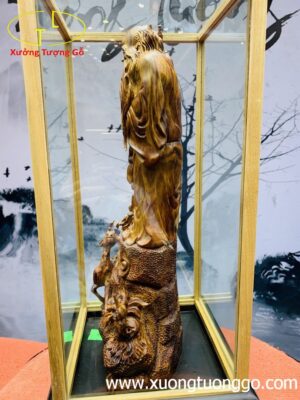 Tượng ông thọ gỗ sưa.