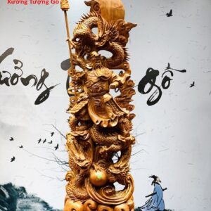Quan công ngự tam long hương đá.