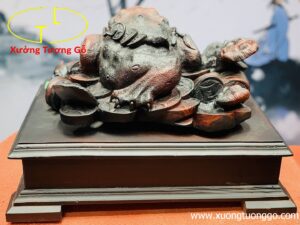 Thiềm thừ gỗ trắc.