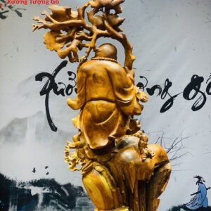 Di Lặc ngũ phúc vác cành đào gỗ hương ta.