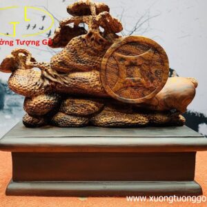 Cặp heo gỗ sưa.