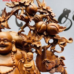 Di Lặc ngũ tiểu vác đào hương ta.
