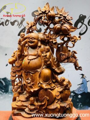 Di Lặc ngũ tiểu vác đào hương ta.
