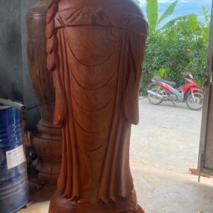 Di Lặc chúc phúc gỗ hương.