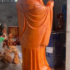 Di Lặc chúc phúc gỗ hương.
