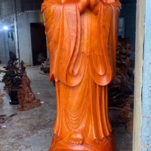 Di Lặc chúc phúc gỗ hương.