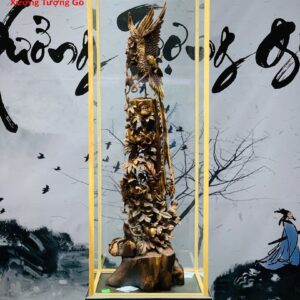 Phượng Hoàng lửa gỗ sưa.