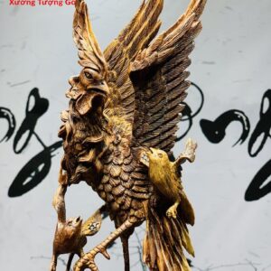 Phượng Hoàng lửa gỗ sưa.