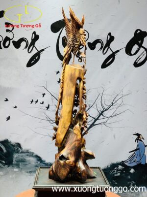 Phượng Hoàng lửa gỗ sưa.
