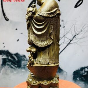 Di Lặc chúc phúc gỗ mun đuôi công