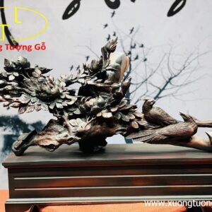 Chim trĩ song điểu hoa phù dung.