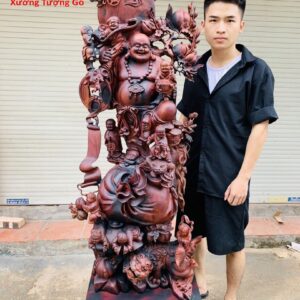 Di Lặc cửu tiểu gỗ trắc.