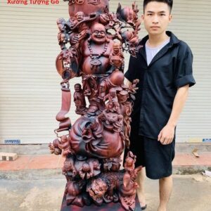 Di Lặc cửu tiểu gỗ trắc.