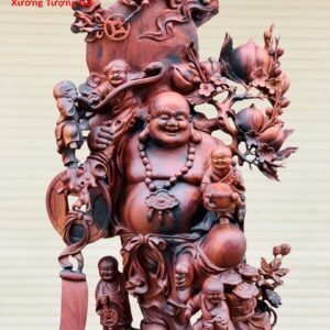 Di Lặc cửu tiểu gỗ trắc.