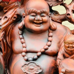 Di Lặc cửu tiểu gỗ trắc.