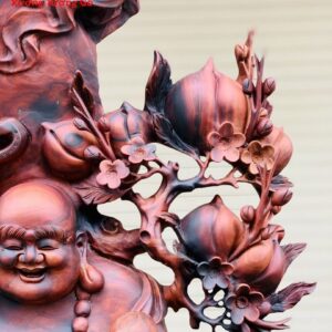 Di Lặc cửu tiểu gỗ trắc.