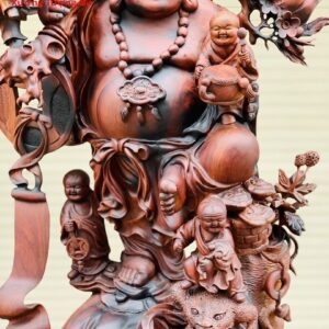 Di Lặc cửu tiểu gỗ trắc.