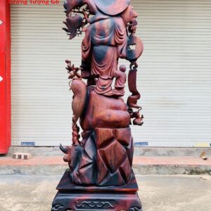 Di Lặc cửu tiểu gỗ trắc.