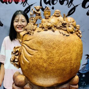 Di Lặc Tam Tiểu Gỗ Nu Ngọc Am