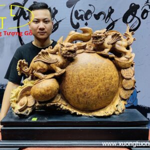 Tỳ Hưu vờn ngọc nu hương.