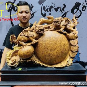 Tỳ Hưu vờn ngọc nu hương.