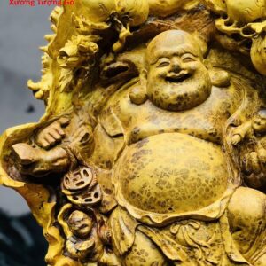 Di Lặc nhị tiểu vác đào nu hương.