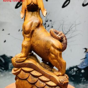 Tượng chó gỗ hương