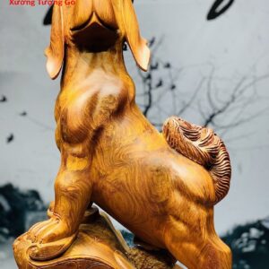 Tượng chó gỗ hương