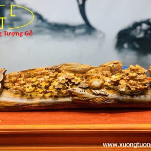 Cầu hoa mai chim trĩ gỗ sưa