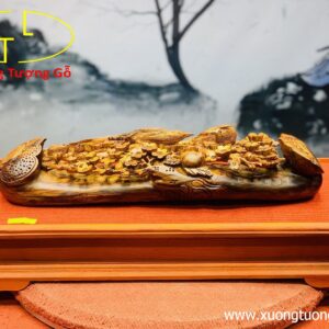 Cầu hoa mai chim trĩ gỗ sưa