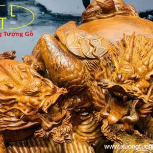 Gia đình long quy gỗ hương
