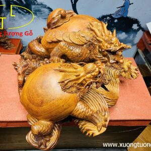 Gia đình long quy gỗ hương