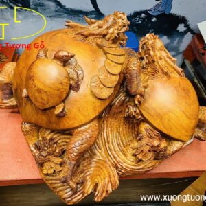 Gia đình long quy gỗ hương