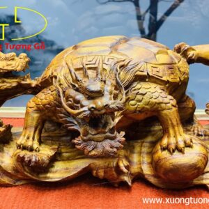 Gia đình long quy gỗ sưa