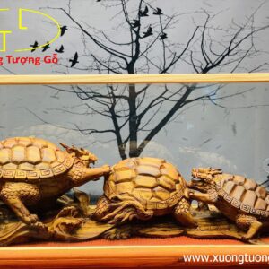 Gia đình long quy gỗ sưa