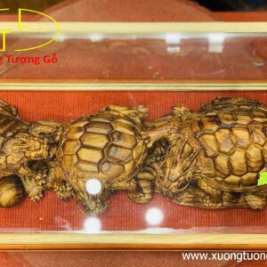 Gia đình long quy gỗ sưa