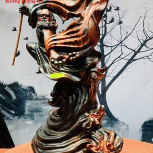 Đạt Ma đứng sóng múa võ gỗ trắc