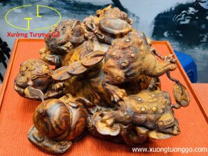 Ngũ cóc trấn chum tiền gỗ sưa