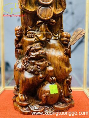 Di Lặc nhị tiểu dị nghê gỗ sưa