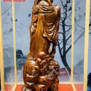 Di Lặc nhị tiểu dị nghê gỗ sưa