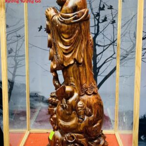 Di Lặc nhị tiểu dị nghê gỗ sưa