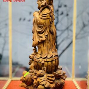 Di Lặc chúc phúc nhị tiểu dị nghê gỗ sưa