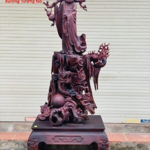 Đạt Ma Hàm Long gỗ trắc