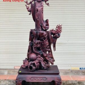 Đạt Ma Hàm Long gỗ trắc