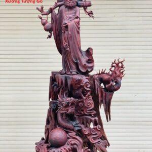 Đạt Ma Hàm Long gỗ trắc